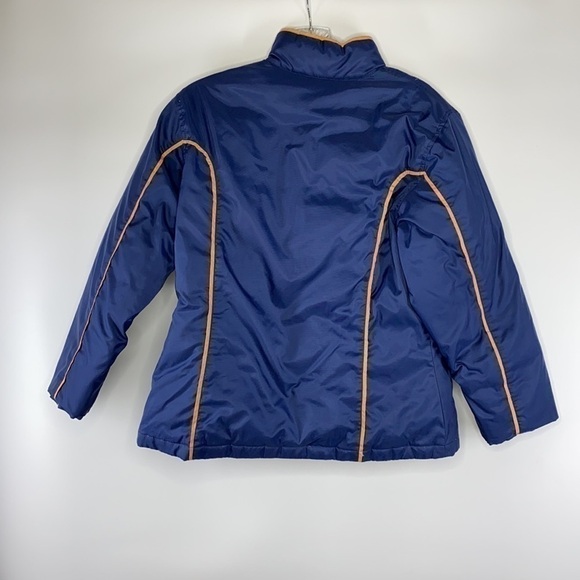 Vintage Nike Blue and Orange Trim Down Puffer Jacket - Picture 2 of 15